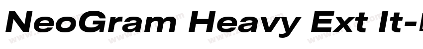 NeoGram Heavy Ext It字体转换